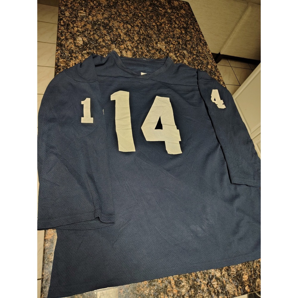 VKM Venus Football Jersey Navy Blue White Number 14 Mens XL Mesh Practice Shirt